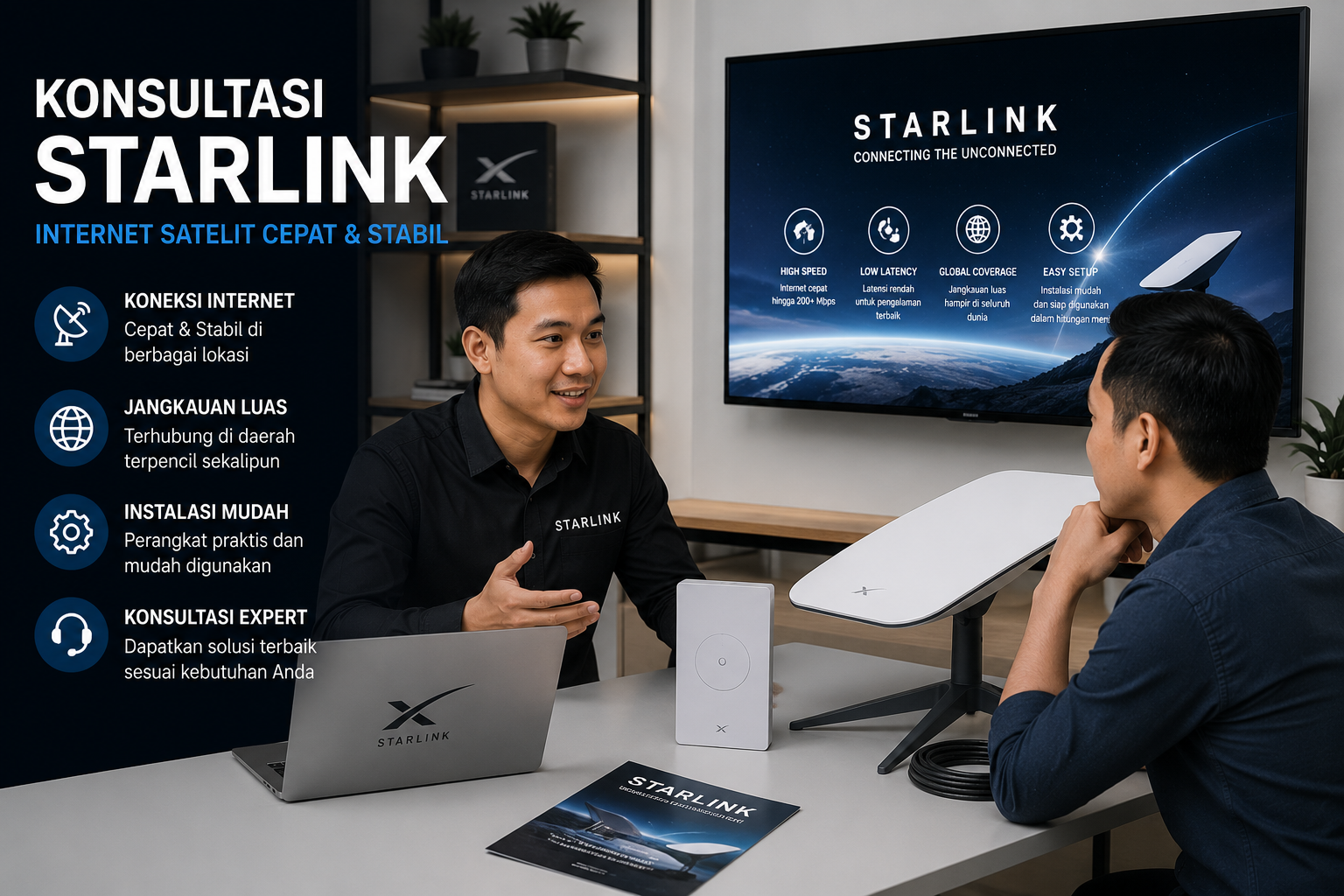 Foto Konsultasi Starlink